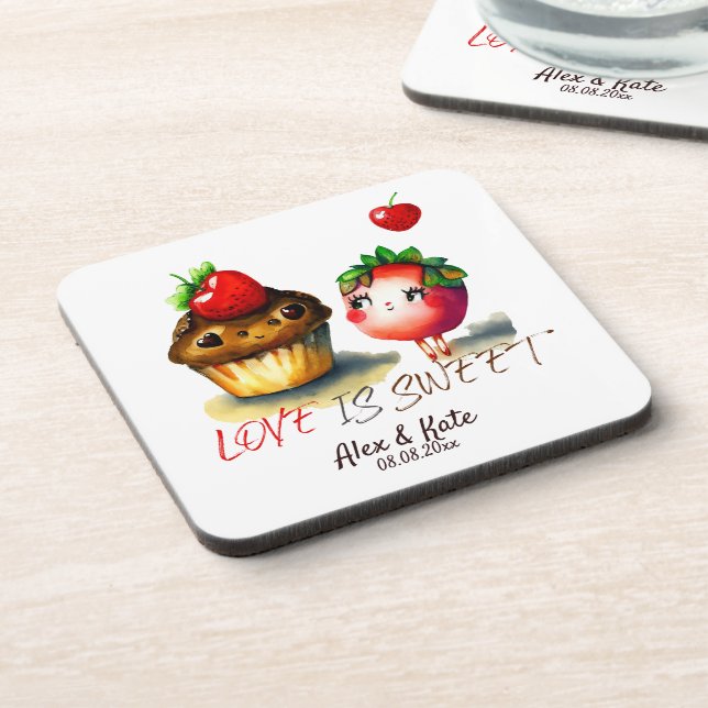 Love is Sweet Fun Coaster (Left Side)