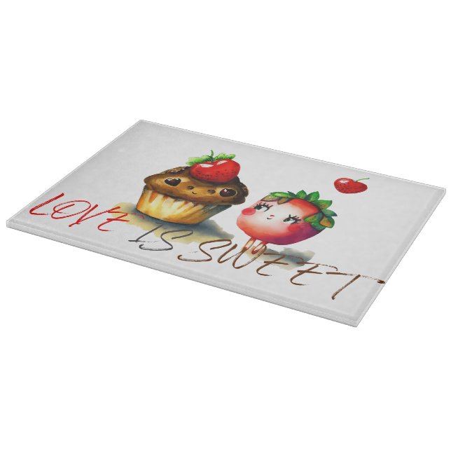 Love is Sweet Fun Cutting Board (Corner)