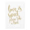 Love is Sweet Gold Glitter Affordable Wedding Sign