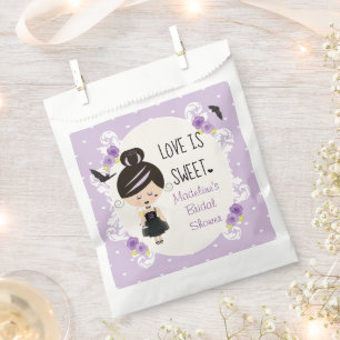 Love is Sweet Gothic Bridal Shower Favors Favour Bags