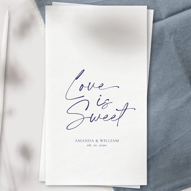 Love is Sweet Guest Towel Napkin (Creator Uploaded)