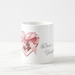 Love is Sweet Heart Box of Chocolates Coffee Mug