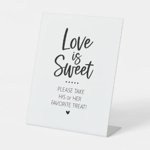 Love is Sweet His and Her Candy Bar Sign