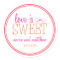 Love Is Sweet Labels (Hot Pink / Orange)