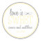 Love Is Sweet Labels (Yellow / Grey)