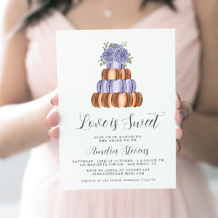 Love is Sweet (Macaron Tower)   Bridal Shower Invitation