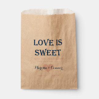 Love Is Sweet Navy and Pink Wedding Bags