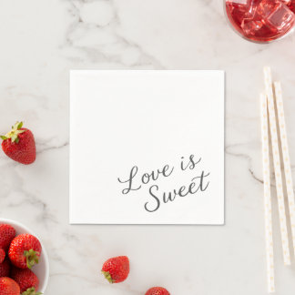 Love is Sweet Paper Napkin