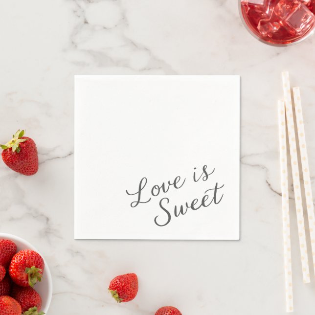 Love is Sweet Paper Napkin (Insitu)