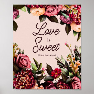 Love is Sweet, Please Take a Treat Poster