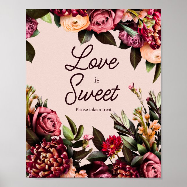 Love is Sweet, Please Take a Treat Poster (Front)