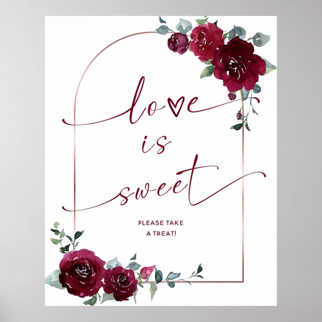 Love is Sweet Please Take A Treat Sign (Front)