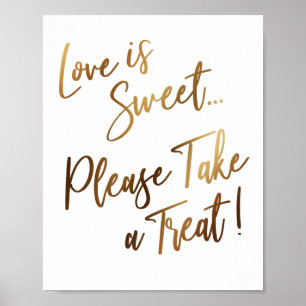 Love is Sweet Please Take a Treat! Simple Sign