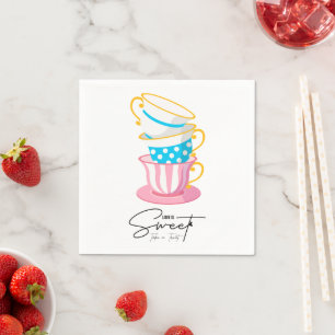 Love is Sweet Please Take a Treat Tea Party Napkin