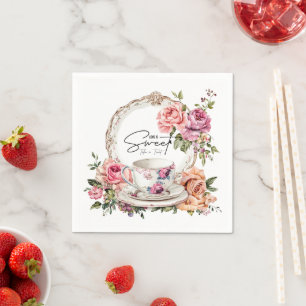 Love is Sweet Please Take a Treat Tea Party Napkin