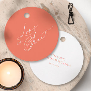 Love is Sweet – Romantic Round Gift Tag