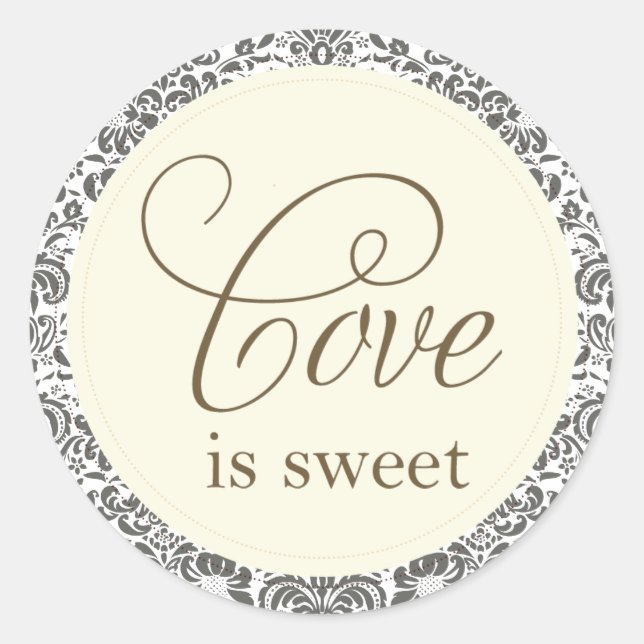 love is sweet sticker (Front)