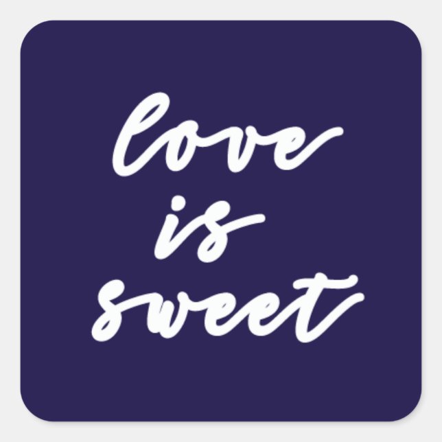love is sweet sticker (Front)
