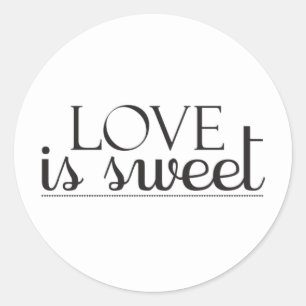 Love Is Sweet Sticker