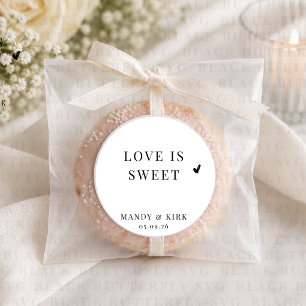Love Is Sweet Sticker Wedding Favour & Treat Bag