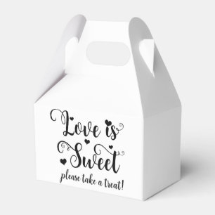 Love is Sweet Take a Treat Custom Wedding Favour Box