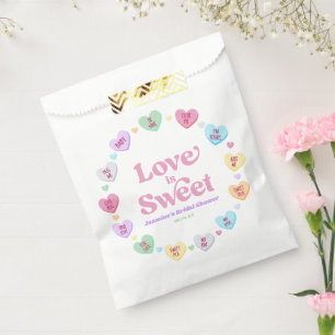 Love Is Sweet Valentine's Day Candy Bridal Shower Favour Bags