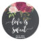 love is sweet wedding bridal favor sticker