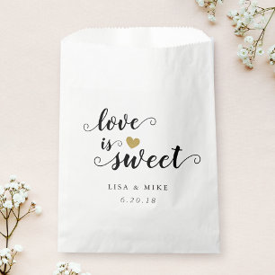 Love is Sweet Wedding Bridal Shower Favour Bags
