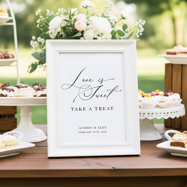 Love is Sweet Wedding Favors Dessert Table Sign (Creator Uploaded)