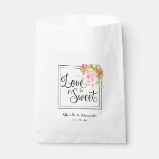 Love is Sweet - Wedding Favour Bag, Shower Treats Bags
