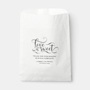 Love is Sweet Wedding Favour Bags