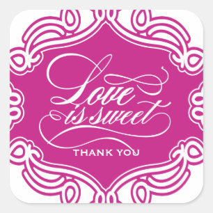 Love is Sweet Wedding Favour Stickers