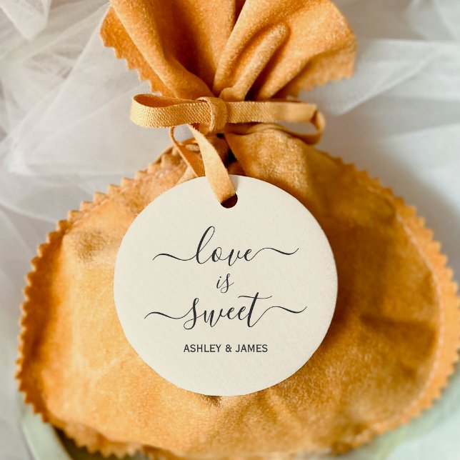 Love is Sweet Wedding Gift Tag, Favour Tag (Creator Uploaded)