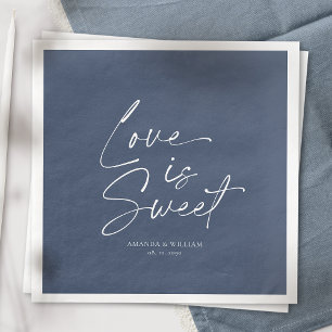 Love is Sweet Wedding Napkin