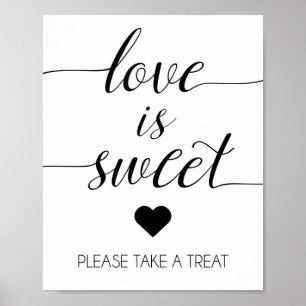 Love is Sweet Wedding Sign   Treat Table Print