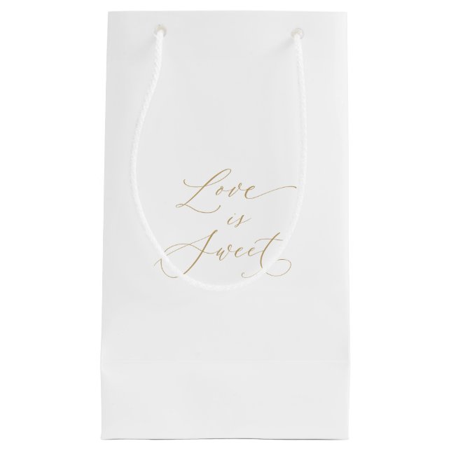Love Is Sweet Wedding Small Gift Bag (Front)