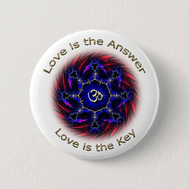 Love is the Answer Button (Front)