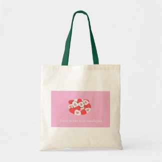 "Love is the Best Medicine" Tote bag