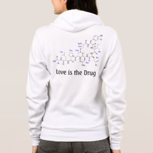 Love is the Drug - Oxytocin Molecule Hoodie