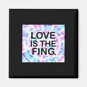 Love Is The Fing. Sticker  Magnet