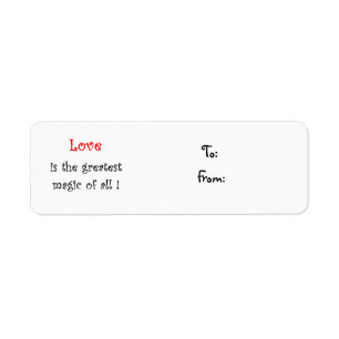Love is the greatest magic of all!-christmas label