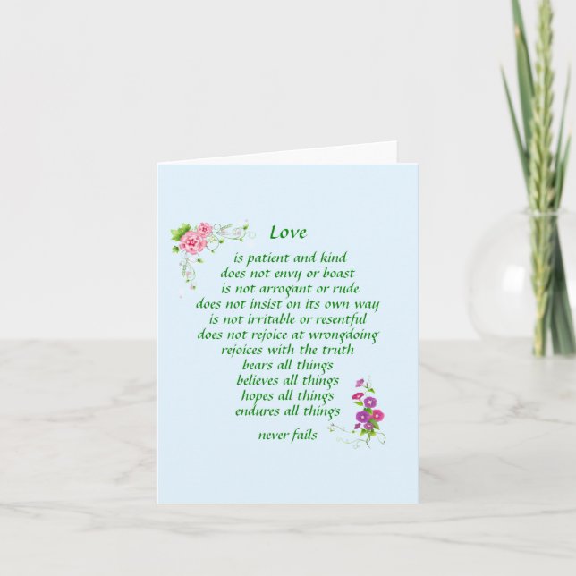 Love is The Greatest Notecard (Front)