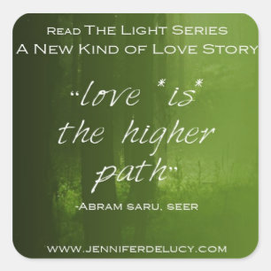 "Love Is the higher path" Square Sticker