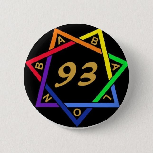 "love is the law" 6 cm round badge (Front)