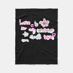 Love Is The Only Answer To God's Love Ordinary Hol Fleece Blanket