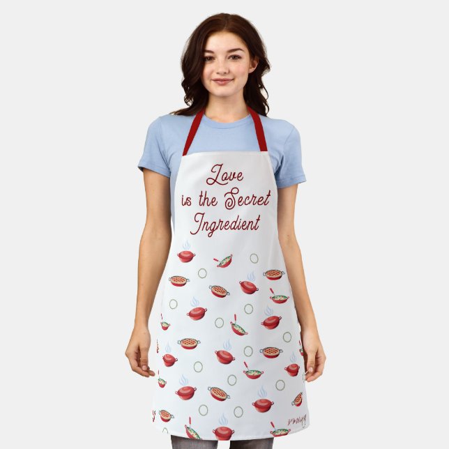 Love is the secret ingredient apron (Worn)