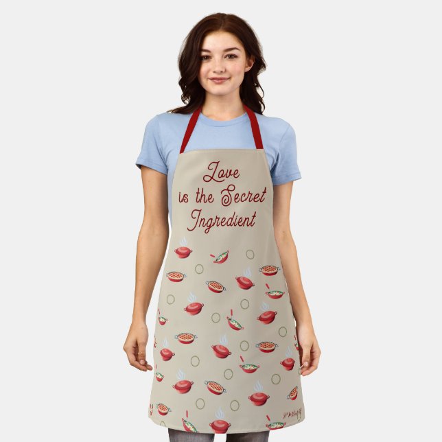 Love is the secret ingredient apron (Worn)