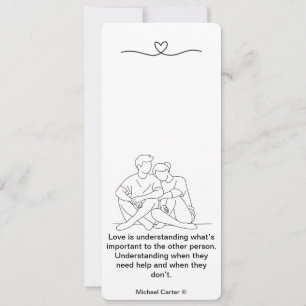 Love is understanding invitation