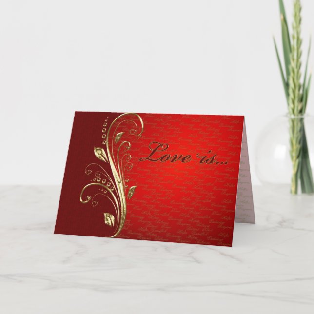 Love is...Valentine's Card (Front)