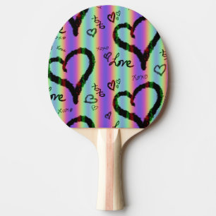 Love is Wild Ping Pong Paddle
